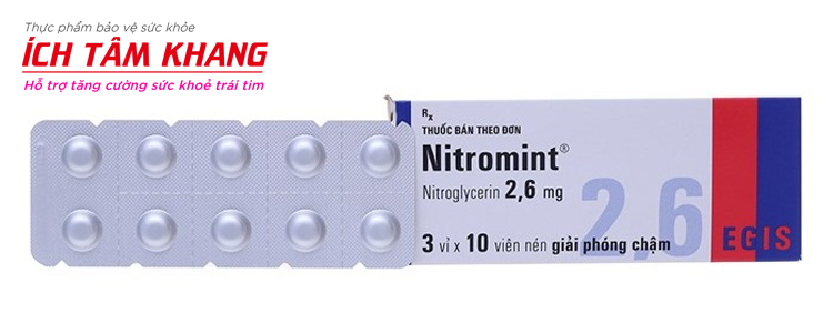 Thuốc giãn mạch vành nitroglycerin được dùng phổ biến trong điều trị đau thắt ngực